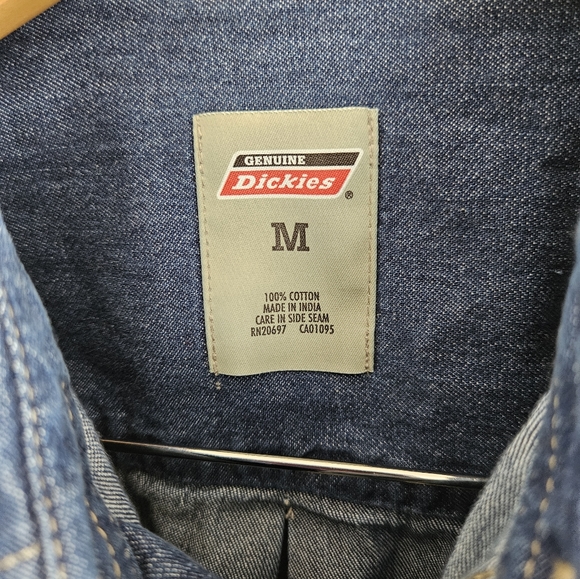 NWOT Dickies Men's Jean shirt Size M - Picture 6 of 6
